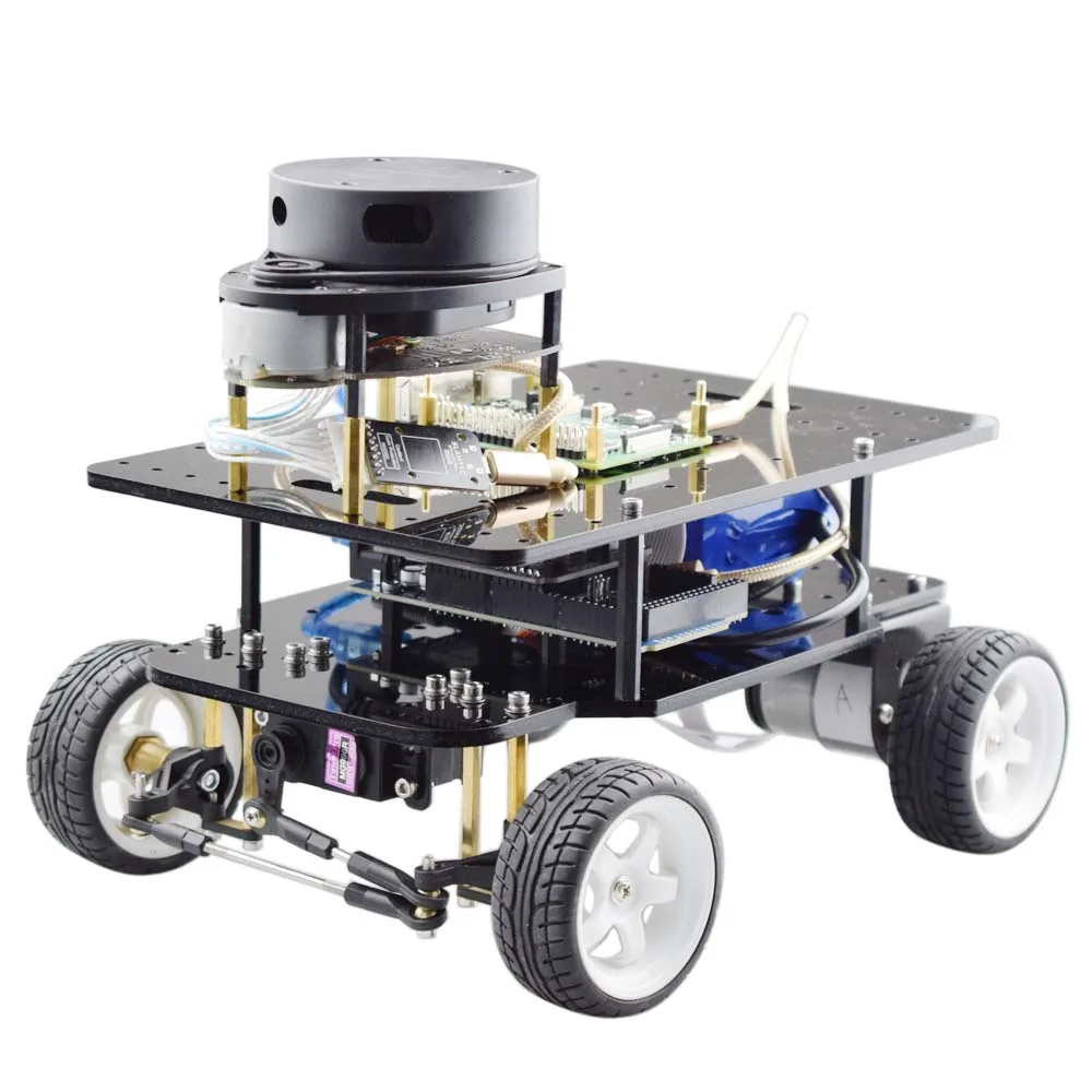 ROS SLAM Ackerman комплект руля Робота автомобиля с Lidar Raspberry PI STM32/Arduino контроллер для DIY