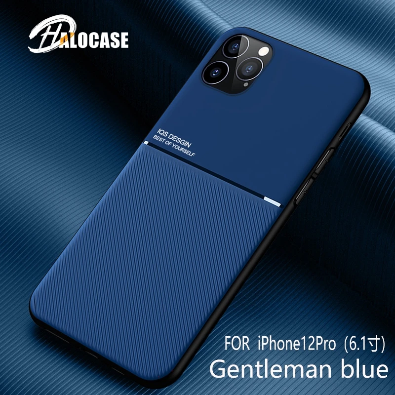 

Leather Pattern Matte Case for IPhone 12 Pro Max XS XR 11Pro 7 8Plus SE Soft TPU Ultra-thin Business Phone Cover Blue New Cases