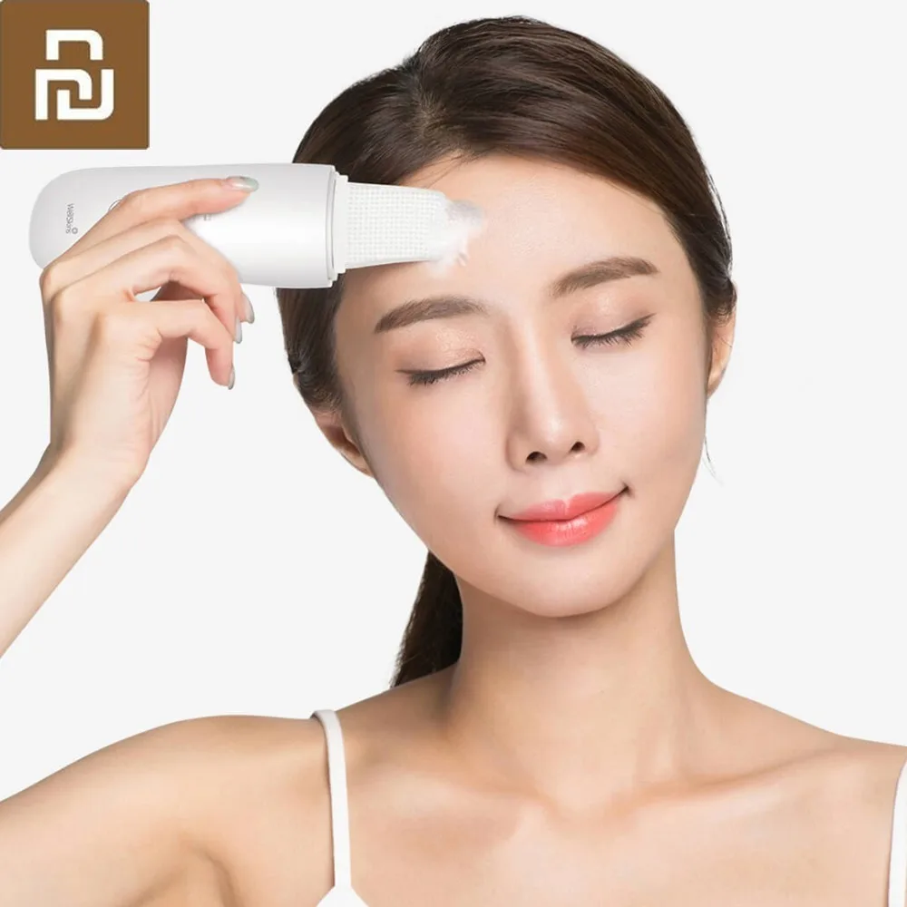 

Xiaomi Youpin Ultrasonic Facial Skin Scrubber Deep Face Cleaning Peeling Skin Care Device Smart home Chip Beauty Instrument