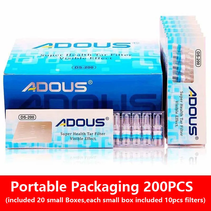 

400pcs Set Disposable Smoking Filter Pipe Cigarettes Filter Holder Reduce Tar Cleaning Container Smoking Accessories Acrylic