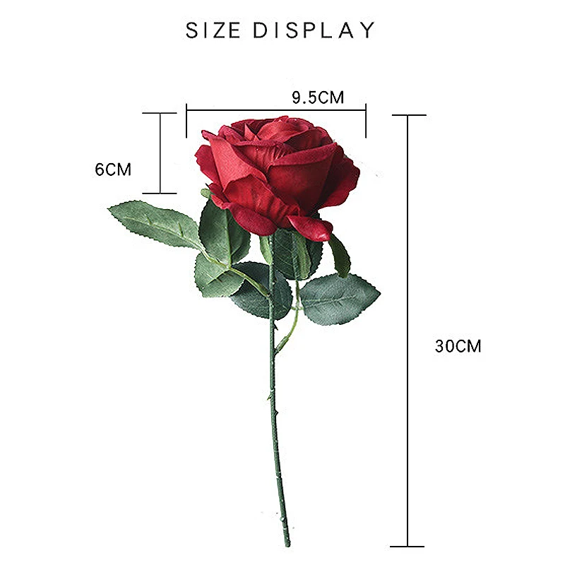 Роза с одной веткой искусственные цветы шелковые Белые пионы для весны домашняя