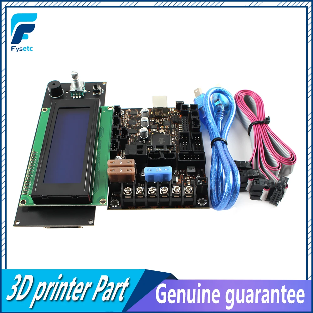 EinsyRambo 1.1b Mainboard For Prusa i3 MK3 With 4 Trinamic TMC2130 Control 4 Mosfet Switched Outputs + 2004 LCD Display