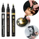 DIY зеркальный Маркер Золото Серебро Медь Светоотражающая Краска Ручка DIY полимерная форма стеклянный пластиковый маркер металлическая ручка для рукоделия аксессуары