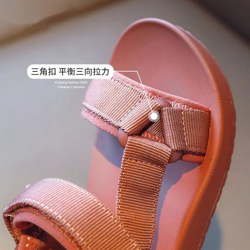 

Children's Sandals 2021 Summer New Girls Korean Style Wild Sandals Boys Fashion Soft-soled Beach Shoes
