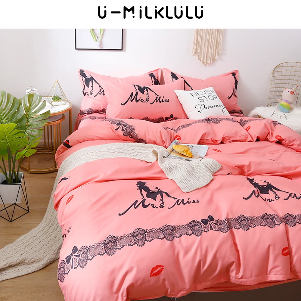 

Комплект постельного белья с кружевной расцветкой, X