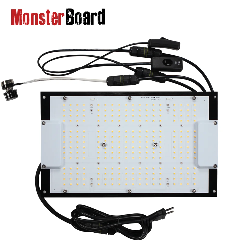 

Shenzhen Geeklight monster board Full Spectrum 120W Dimmable Led Grow Lights LM301H CREE 660NM IR UV Switch Meanwell Driver
