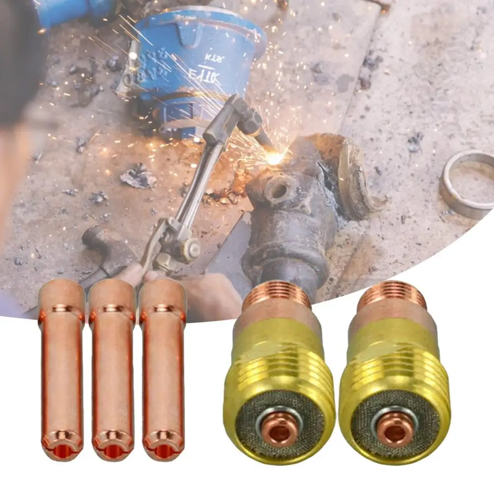 Комплект коротких газовых линз TIG 17GL332 10N24S 3/32 и цанг DB SR WP 17 18 26 долговечные