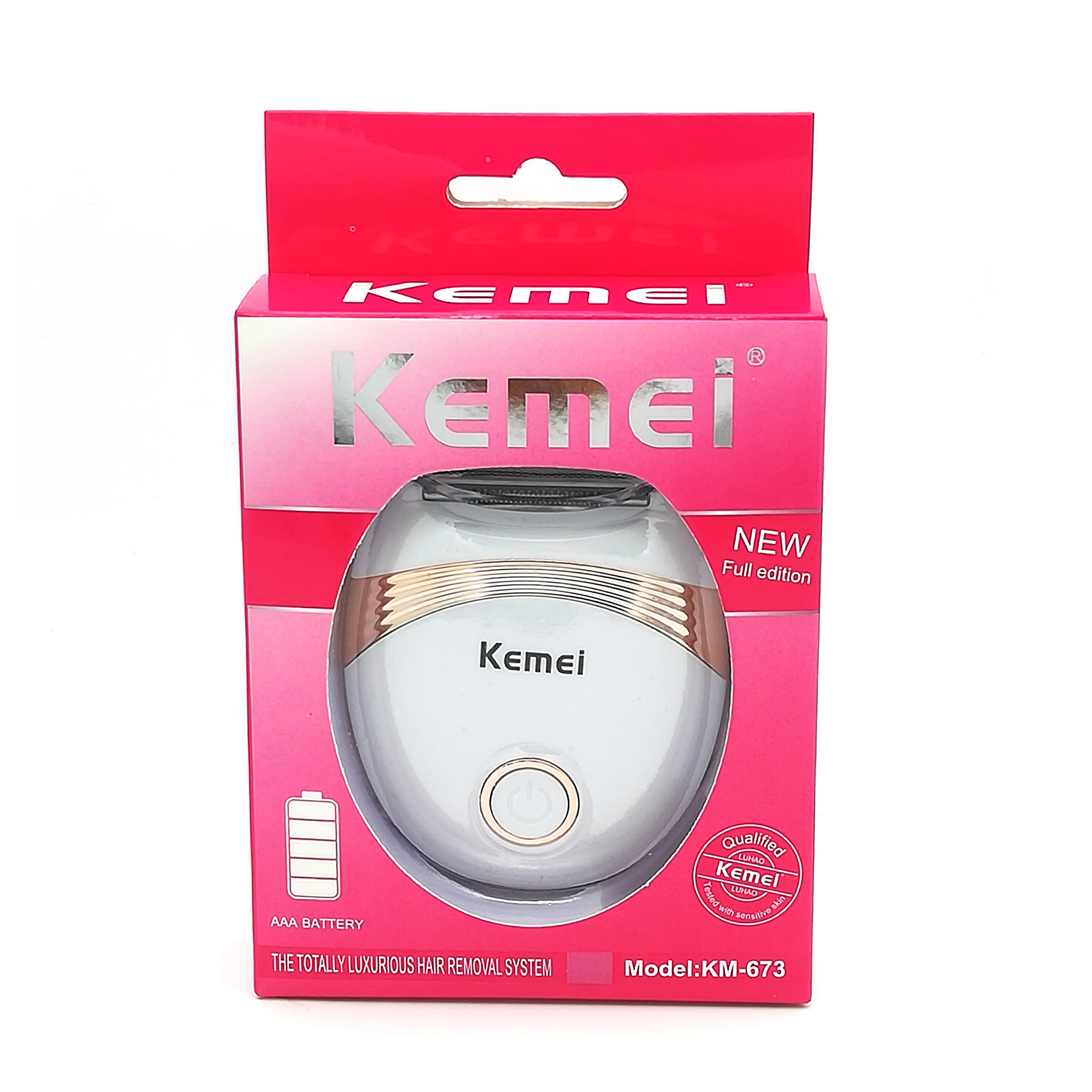 

Kemei 673 Mini Hair Removal Machine Lady Shaver Female Epilator face Bikini Arm Leg Trimmer Depilador Women Body Hair Grooming