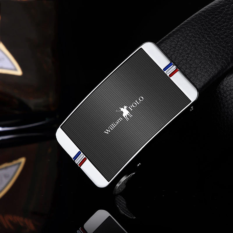 Ремень WILLIAMPOLO мужской из натуральной кожи элегантный с автоматической