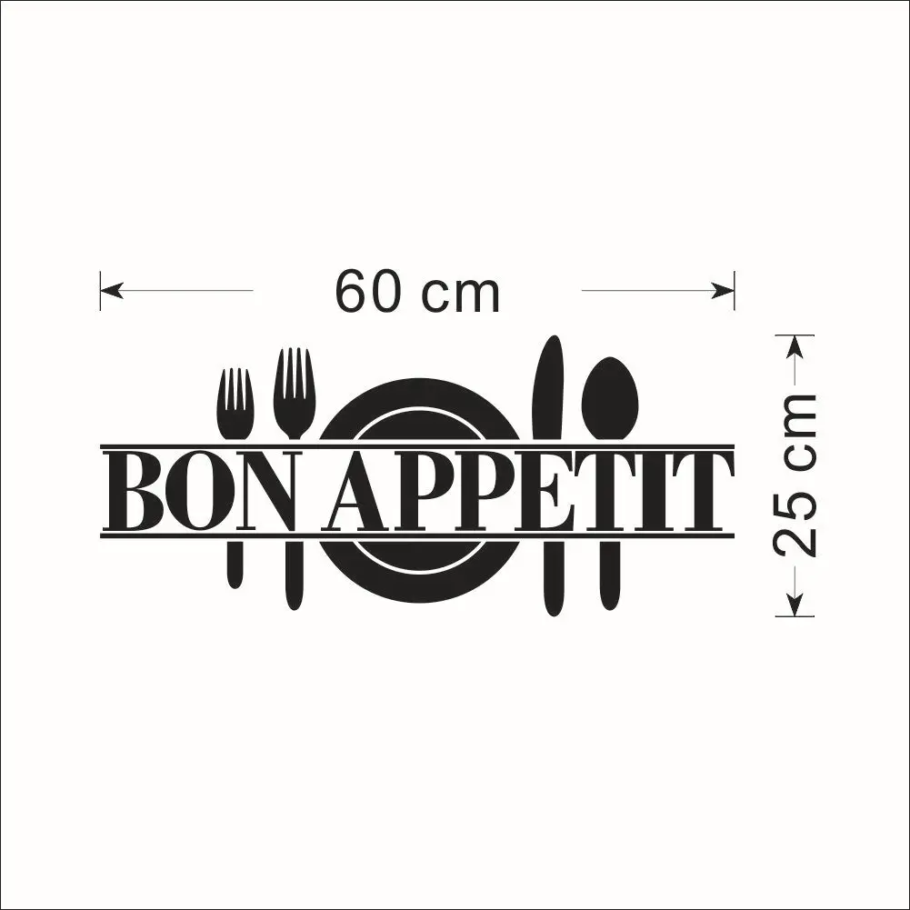 

New English Appetit Bon living room kitchen background wall stickers