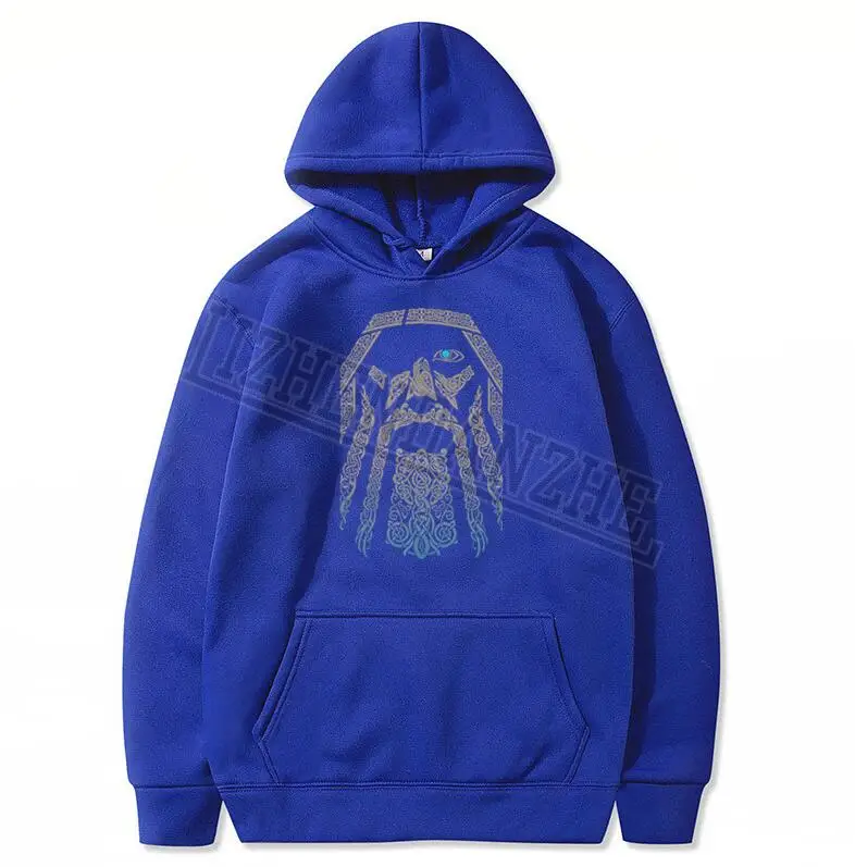 Толстовка мужская с круглым вырезом Свитшот в ретро стиле викинги один подарок