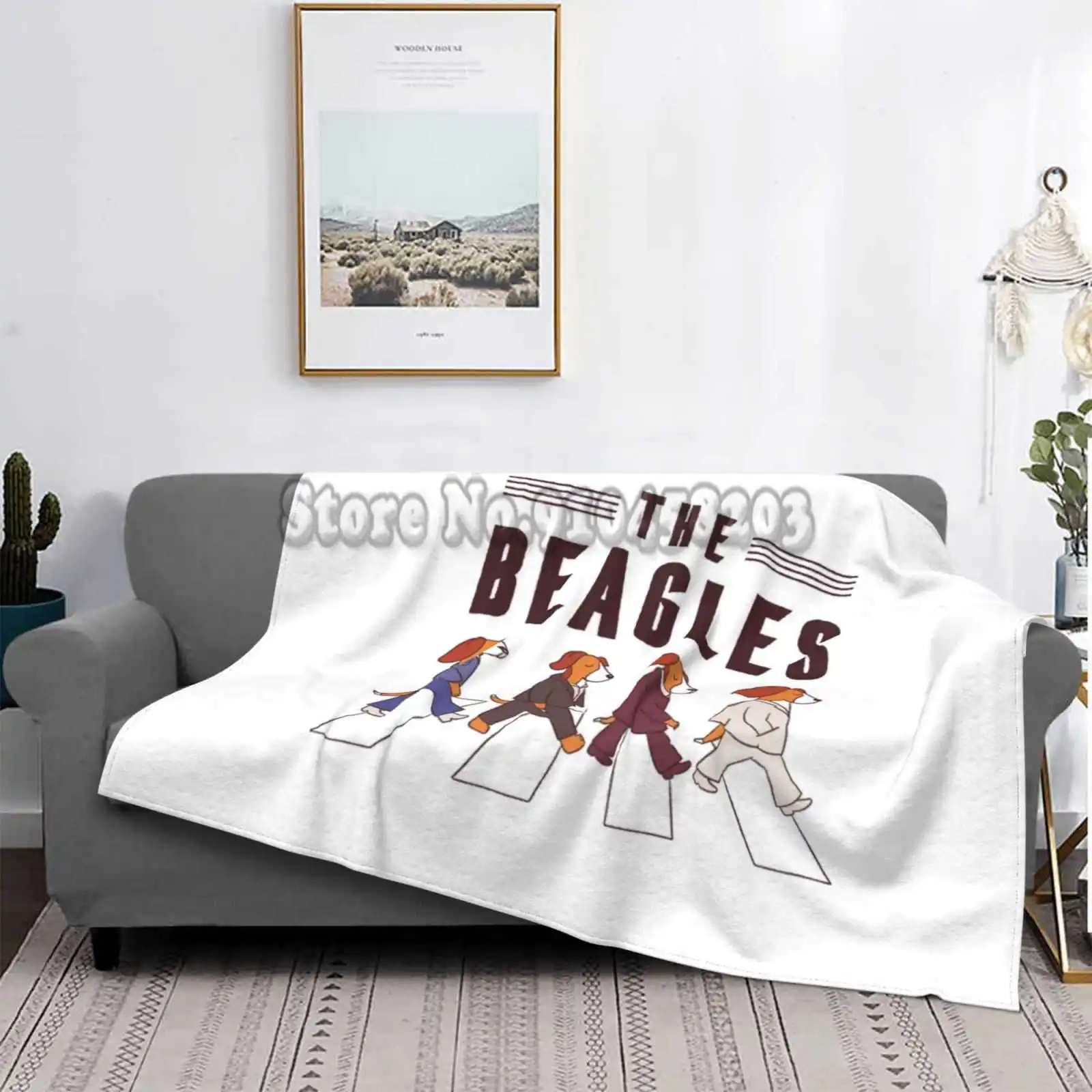 Мягкое теплое одеяло с изображением собаки | Дом и сад