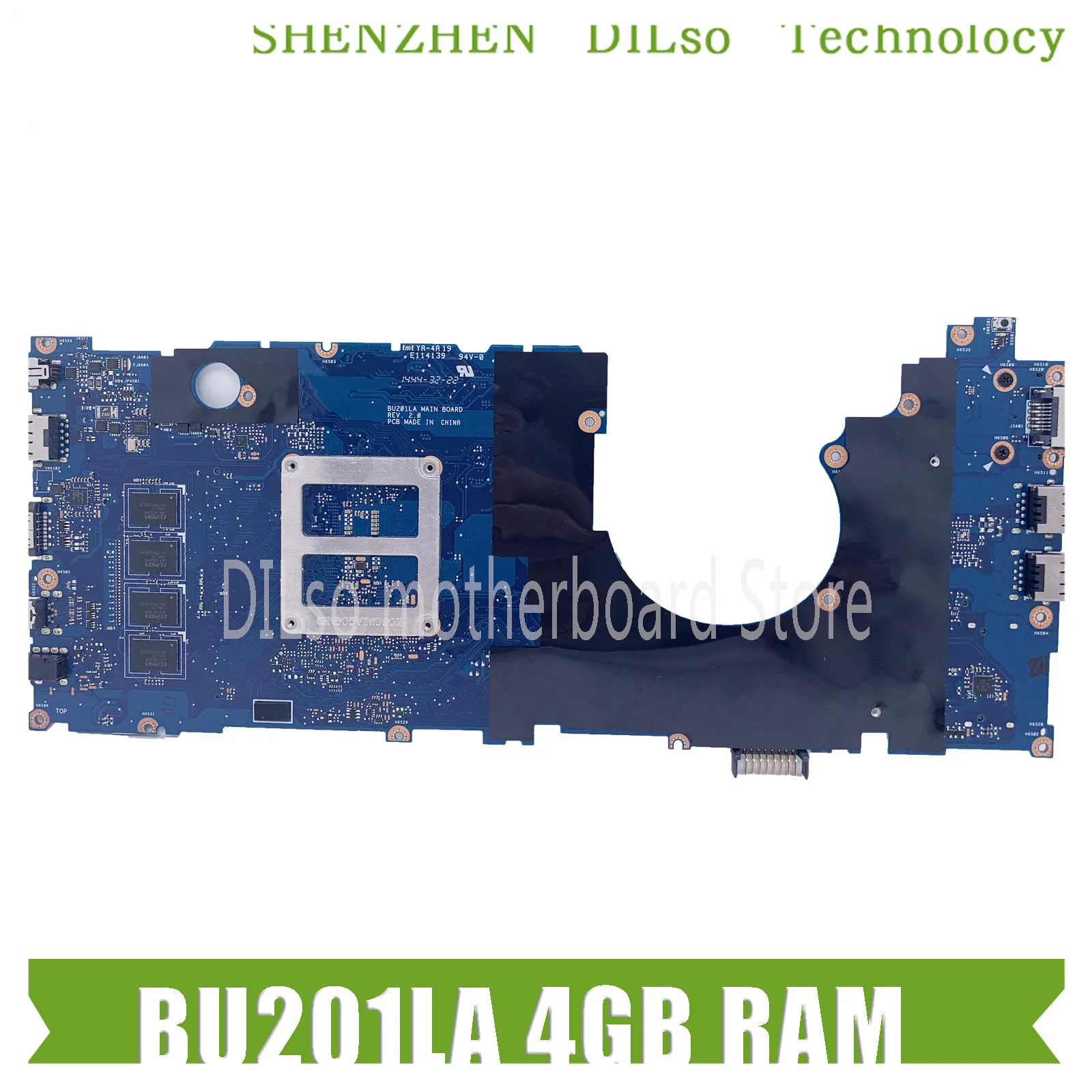 

KEFU BU201LA Mainboard For Asus Pro BU201L BU201LA-DT036G Laptop Motherboard I5-4210U 4GB RAM Test Test