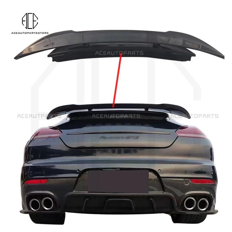 

Panamera Carbon Fiber Rear Trunk Wing Spoiler for Porsche Panamera 970 & GTS Turbo 09-16 Rear Boot Lip Body kit