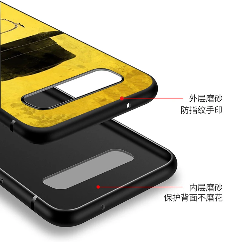 

Black TPU Soft Cover Breaks Bad for Samsung Galaxy S20 Ultra S10 S10e FE 5G S9 S8 S7 S6 Edge Plus Lite Phone Case