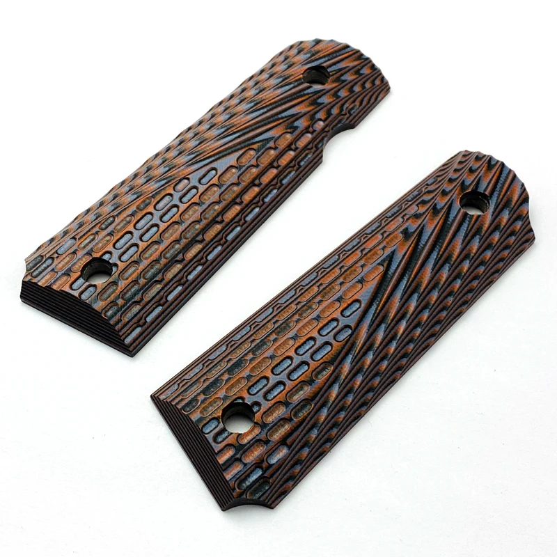 2 шт. 1911 ручки коричневые G10 накладки пользовательские с ЧПУ|Детали инструментов| |