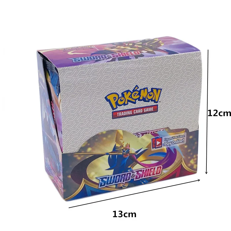 324pcs 15styles Pokemones card Collection English language Sword-shield Dragon majesty Trading Card Game A Box of 36 Bags | Игрушки и