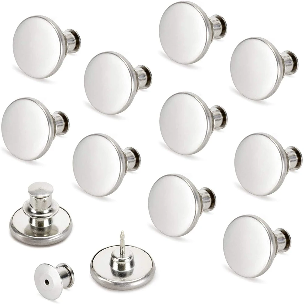 10 шт. 17 мм Сменные пуговицы для джинсов без пришивания мгновенная кнопка Съемная