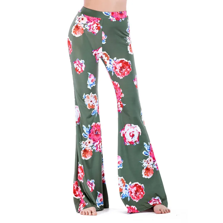 

Women Wide Leg Pants Flare Pant Fashion Ladies Sexy Female Flower Winter Festivals Classics Comfort Womens Pants