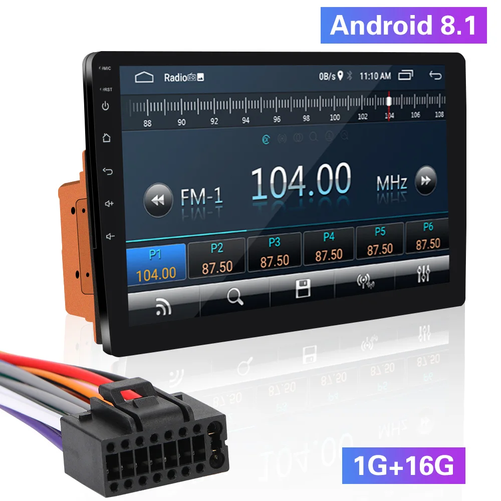

Автомобильный мультимедийный MP5-плеер Android 8,1, автомагнитола 2 Din с сенсорным экраном 10 дюймов, автозапчасти, выдвижной GPS-навигатор с Wi-Fi, ...