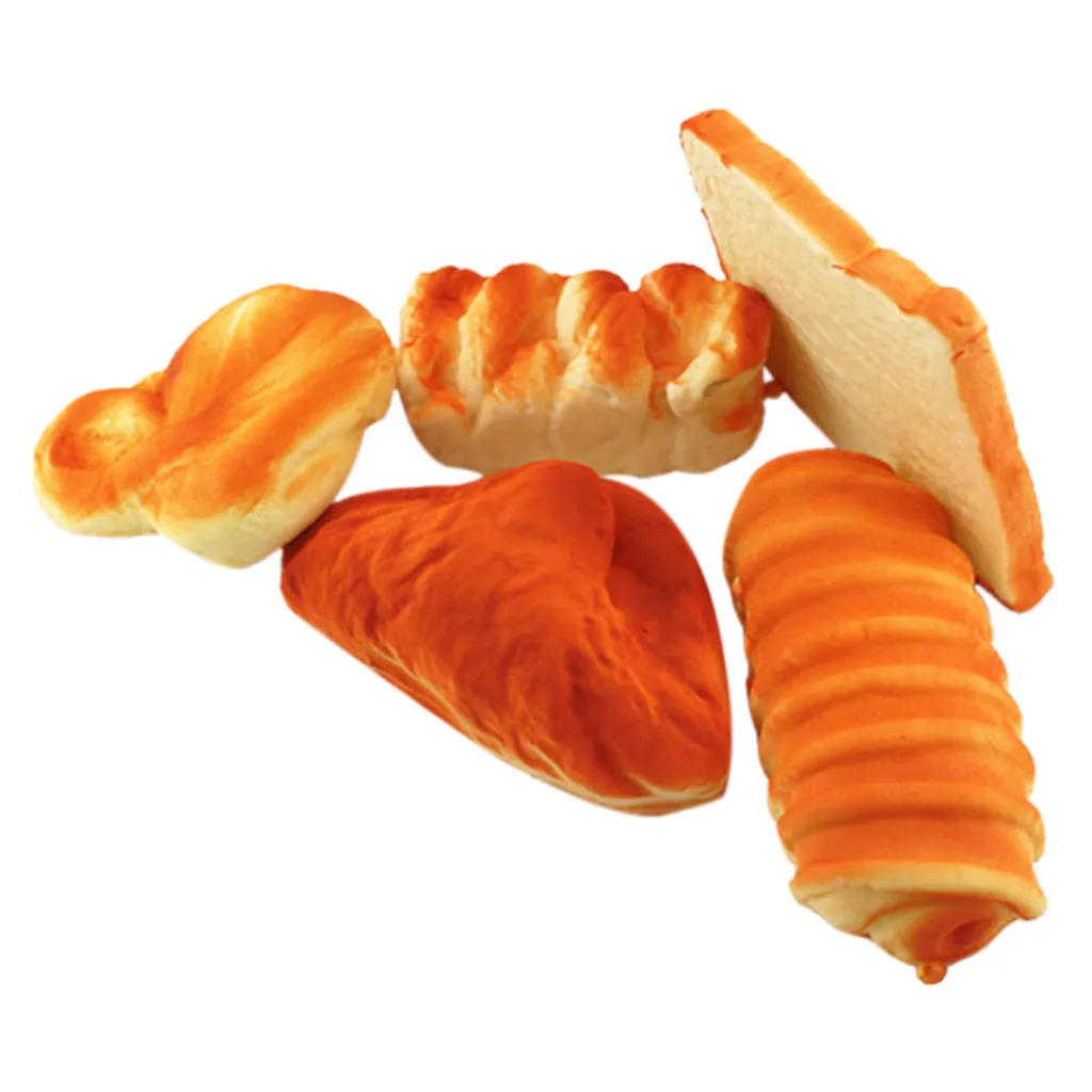 

Fidget toys for anxiety 5pcs Simulated Bread Set Scented Slow Rising Kids Gift Fun Stress Relief Toy Vent toy