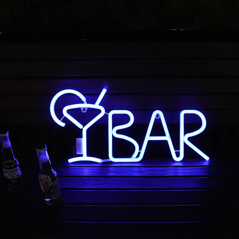 Wanxing светодиодный ная неоновая вывеска для бара букв неоновый настенный