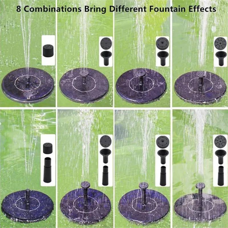 Солнечная энергия ed бионический фонтан питание солнечный насос бассейн водопад