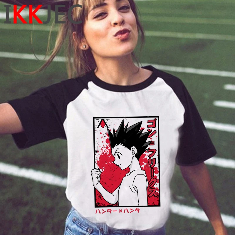 Hunter x Killua Zoldyck Hxh Hisoka топ футболки мужская Японская tumblr grunge harajuku kawaii футболка