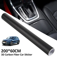 3d carbon fiber vinyl car wrap sheet roll film car stickers and decal motorcycle auto styling accessories automobiles 60cmx200cm