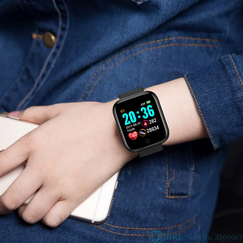 Спортивные Смарт часы HD для мужчин и женщин силиконовые смарт водонепроницаемые