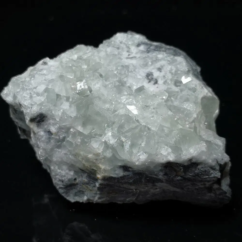 

Natural stone quartz green fluorite mineral crystal specimen from Hunan Province China A1-1