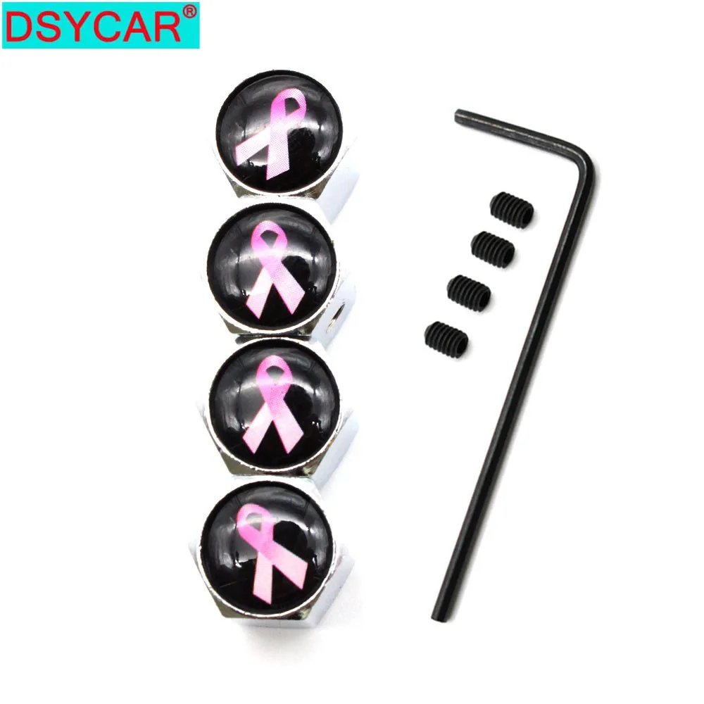 DSYCAR 1 комплект автомобильный Стайлинг цинковый сплав противоугонная розовая