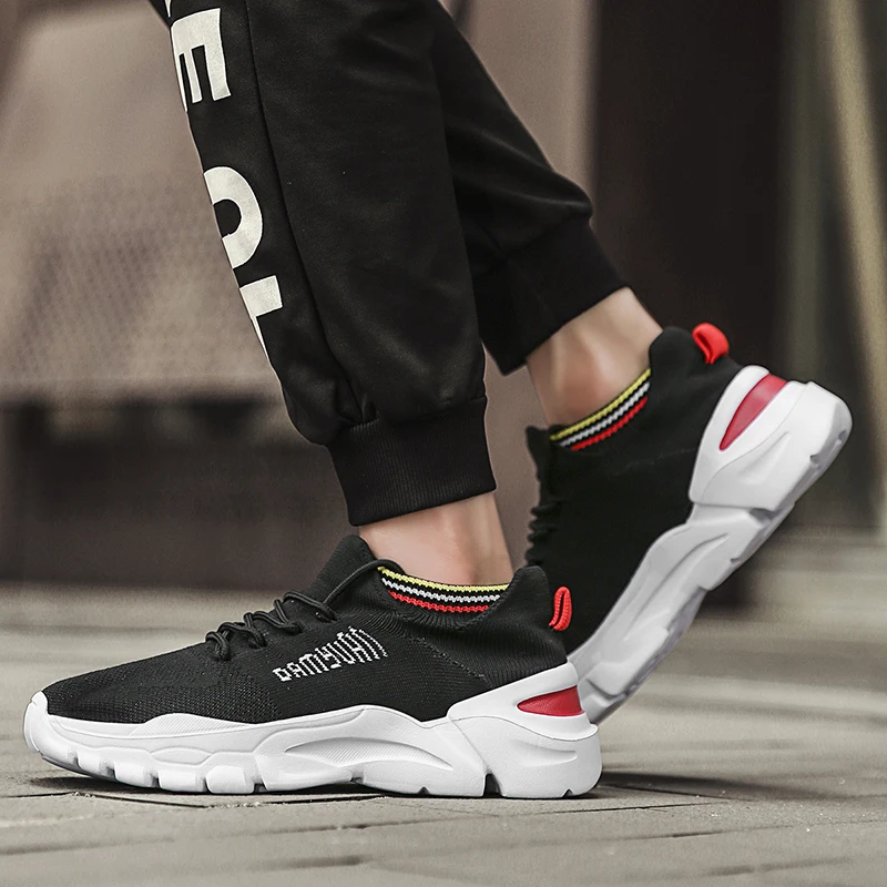 

Damyuan Running Shoes 2020 Breathable and Comfortable Men's Sneakers Non-slip Lace-up Lightweight Outdoor Walking Shoes