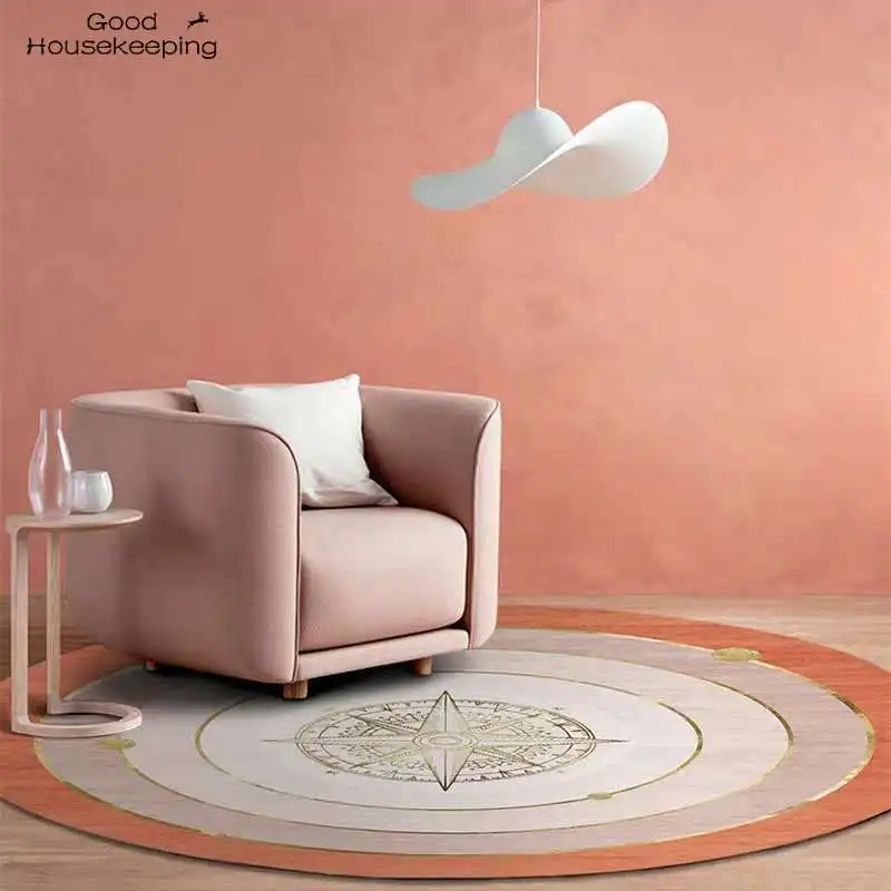 

Round Carpet Rug Door Mat Modern Carpets for Living Room Area Rug Carpet Bedroom Anti-Slip Floor Rug Mat Tapete Home Textile