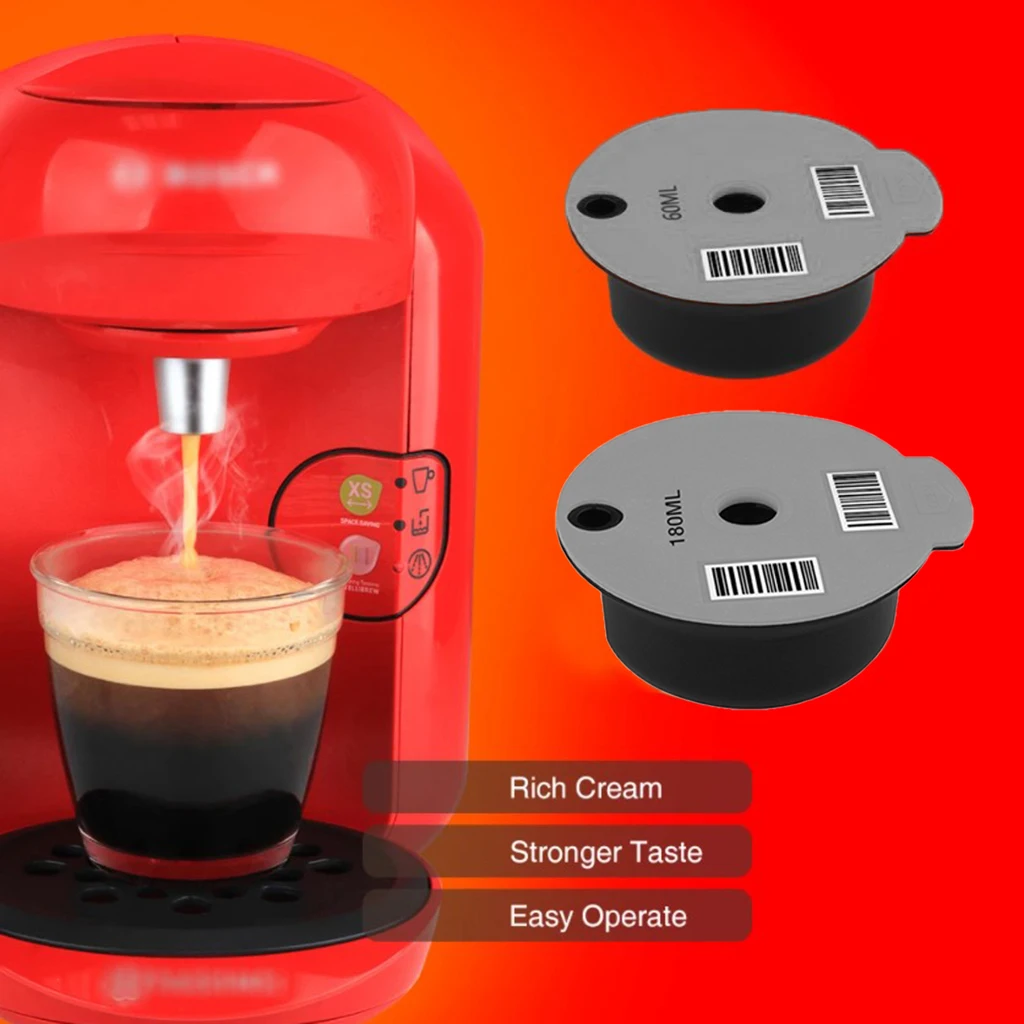 

Refillable Reusable Plastic Coffee Capsule Cups for Bosch for Tassimo