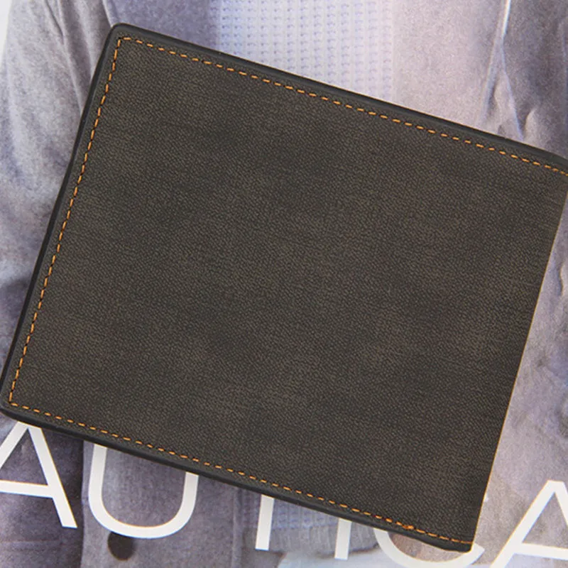 

New Wallet Men's Short Wallet Hot Sale Retro Multi-card Short Wallet Multifunctional PU Waterproof Wallet Coin Clip Wallet