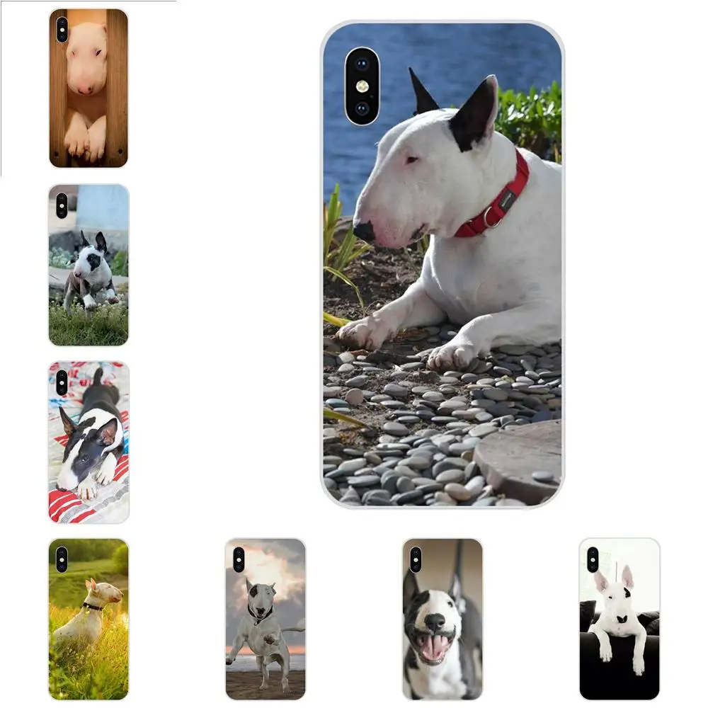 Щенки Bull Terrier мягкие для Xiaomi Redmi Mi 4 7A 9T K20 CC9 CC9e Note 7 9 Y3 SE Pro Prime Go Play распродажа люкс |
