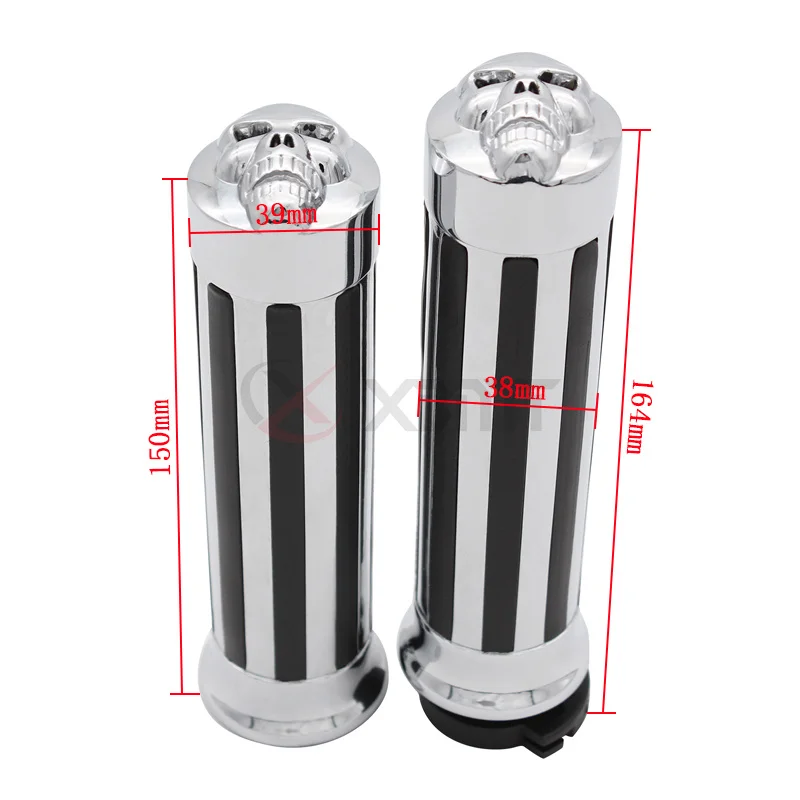 Ручки с черепом для мотоцикла Yamaha V Star 400 650 950 XVS400 XVS650 XVS950 XVS1100 Classic/Custom 1 дюйм 25