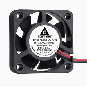 1 шт. Gdstime DC 5V 40 мм 4 см 40x40x10 мм шарикоподшипник 2-контактный маленький Бесщеточный вентилятор охлаждения