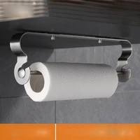 nordic minimalist new stainless steel tissue holder viscose kitchen tissue holder bathroom nail towel rack without punching