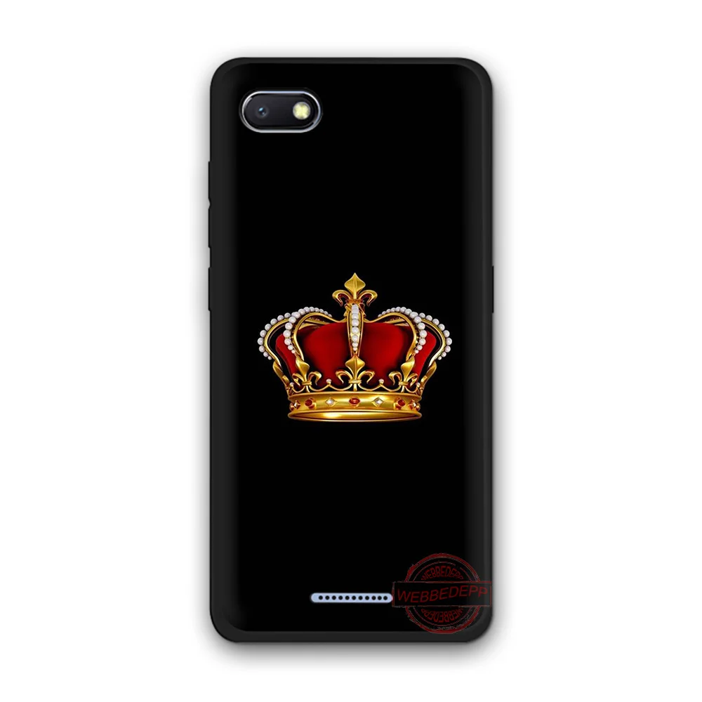 WEBBEDEPP Cartoon Crown Fashion Soft Silicone Phone Case for Redmi Note 6Pro 7Pro 4A 4X 5 5A 6A 8A 7 S2 note 8 |