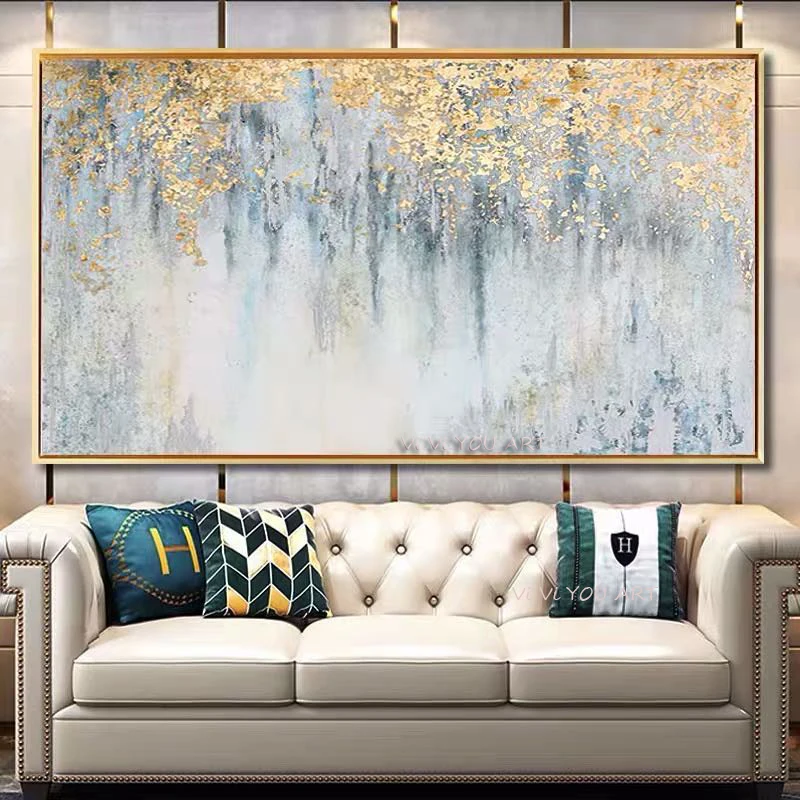 

Big size hand made oil painting Hand Painted Abstract Oil Painting On Canvas Wall Art For Living Room bedroom Home Decoration