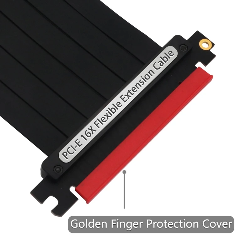 

PCIe 3.0 x16 PCI Express Riser Extender Cable Flexible High Speed 90 Degree GUP D08A