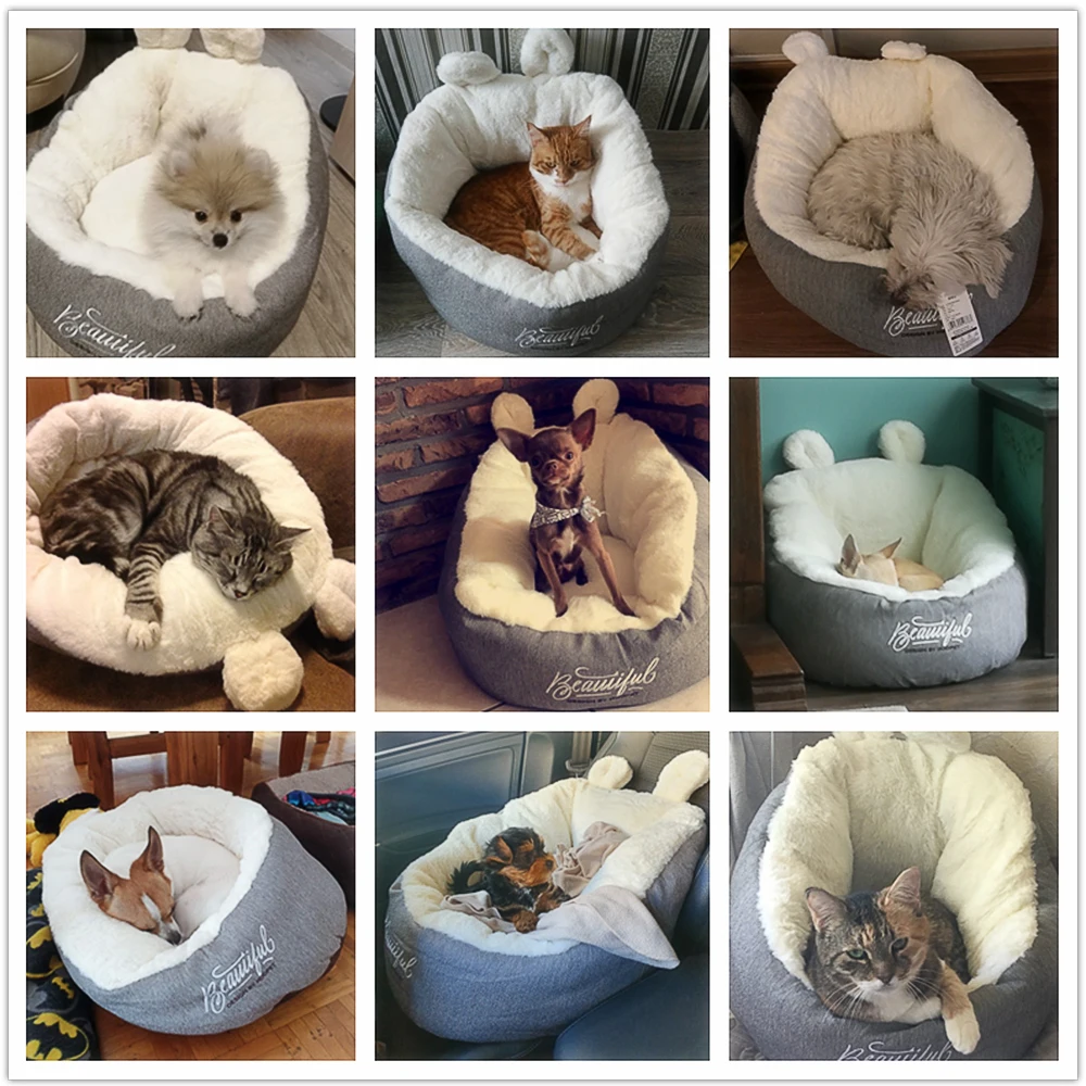 HOOPET Pet кошка собака кровать согревающий собачий дом мягкий материал спальный мешок для животных Подушка щенок питомник