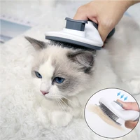 cats hair remover comb pet cat grooming brush automatic dog combs pet flea brush quality dog hair shedding comb cat supplies