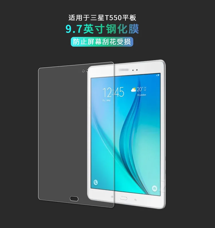 

HD Tempered Glass For Samsung Galaxy T550 T555 Explosion-proof Film 9.7Inch T555 T550 Tablet Protective Screen Protector Glass