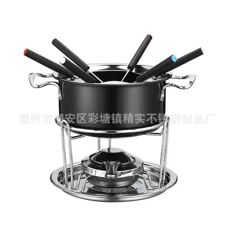 

10PCS Stainless Steel Ice Cream Chocolate Melting Pot Cheese Fondue Kitchen Accessories Baking Tool For Novice Or Experienced