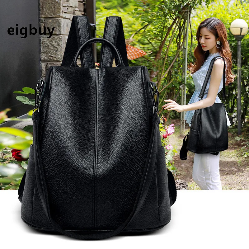 

Ladies Backpack Student Bag Backpack For Teenage Korean Style Black Retro School Backpacks For Teenagers Sac A Dos Bookbag