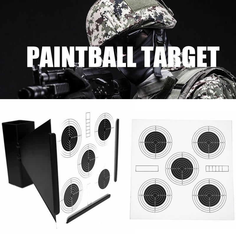 

Стрельба для страйкбола, 14x14 см, воронка в гранулах, ловушка для пейнтбола, сброс цели с бумагой 100 шт.