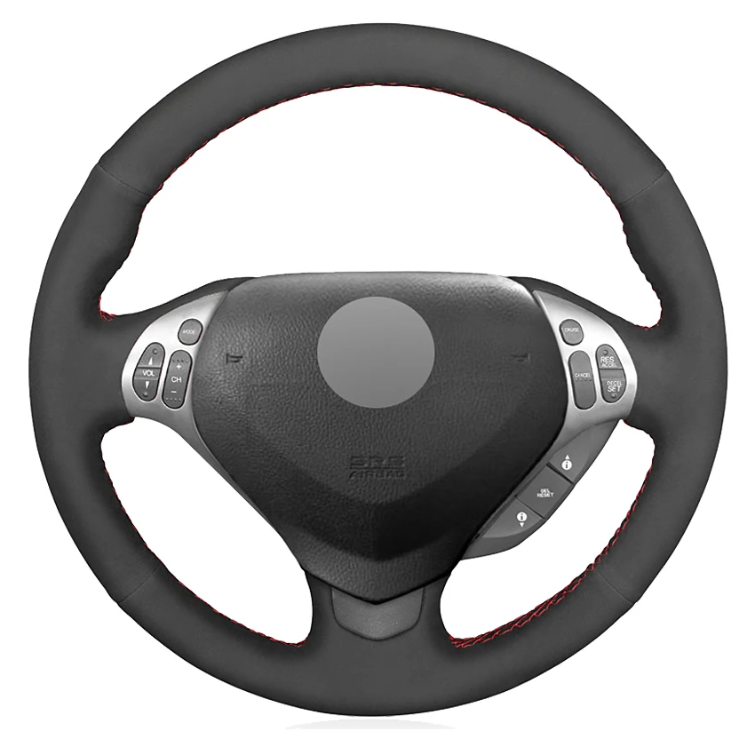 

Black Suede Hand-stitched Car Steering Wheel Cover For Acura TL 2007 TL Type-s 2007